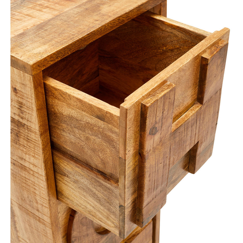 Thumbnail - Livetastic Kommode, Natur, Holz, Mangoholz, massiv, Texte, 4 Schubladen, 32x110x35 cm, handgemacht, Wohnzimmer, Kommoden...