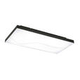 LED-DECKENLEUCHTE 90/45/10,5 cm   - Schwarz, Design, Kunststoff/Metall (90/45/10,5cm) - Novel