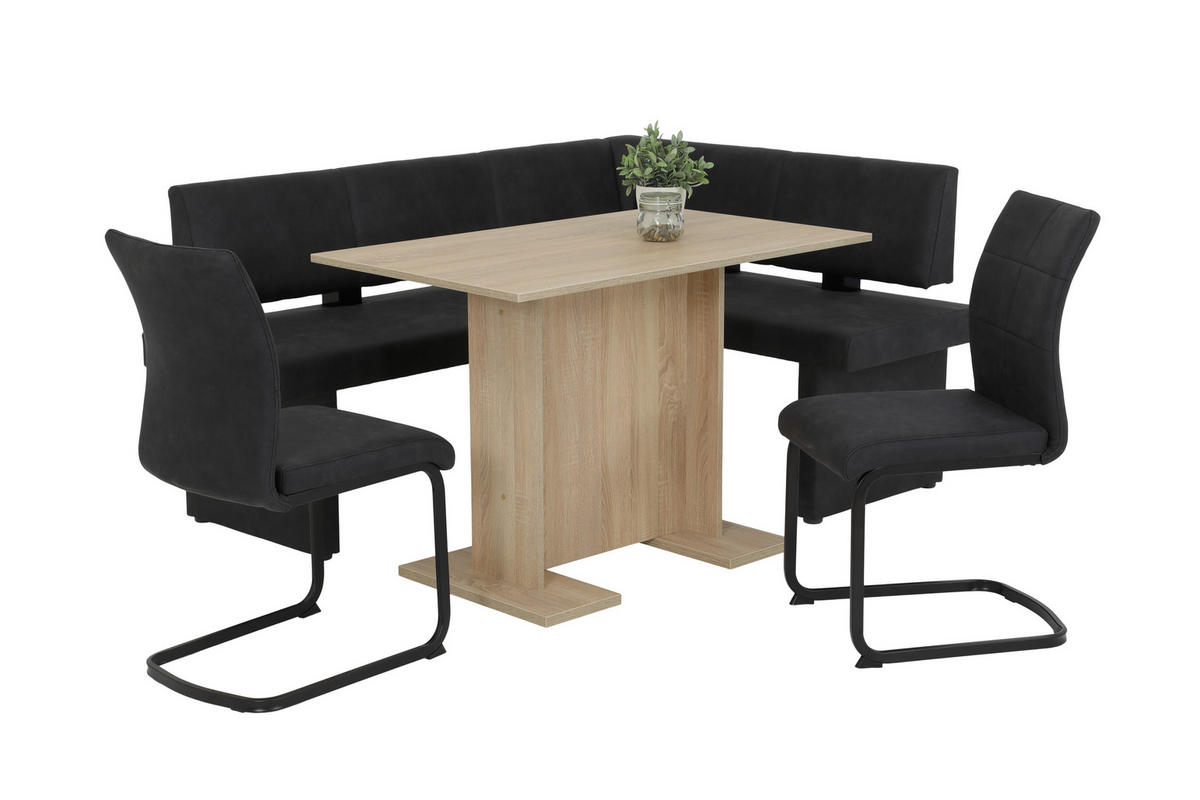 ECKBANK 128/168 cm  in Anthrazit  - Anthrazit, MODERN, Textil (128/168cm) - MID.YOU