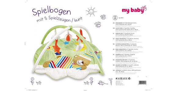 SPIELBOGEN - Multicolor, Basics, Textil (80/45cm) - My Baby Lou
