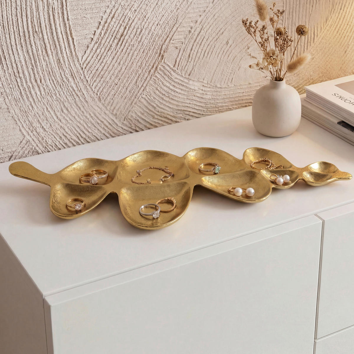 DEKOSCHALE - Goldfarben, Design, Metall (60,5/3/17,5cm) - Livetastic