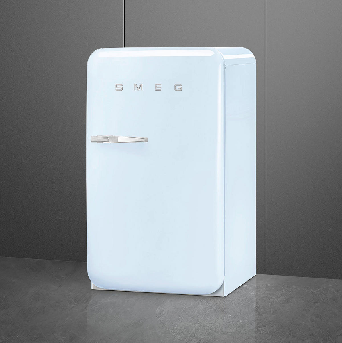 KÜHLSCHRANK 54.5/97.0/70.1 cm  - Pastellblau, Trend, Metall (54.5/97.0/70.1cm) - SMEG