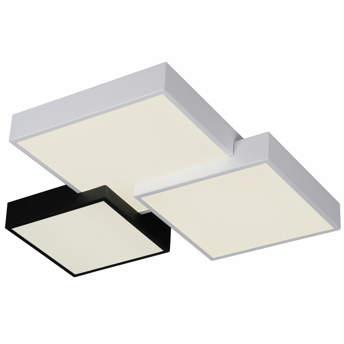 LED-TAKLAMPA ROM 60,5/54/12,7 cm  - vit/svart, Design, metall/plast (60,5/54/12,7cm) - Ambiente