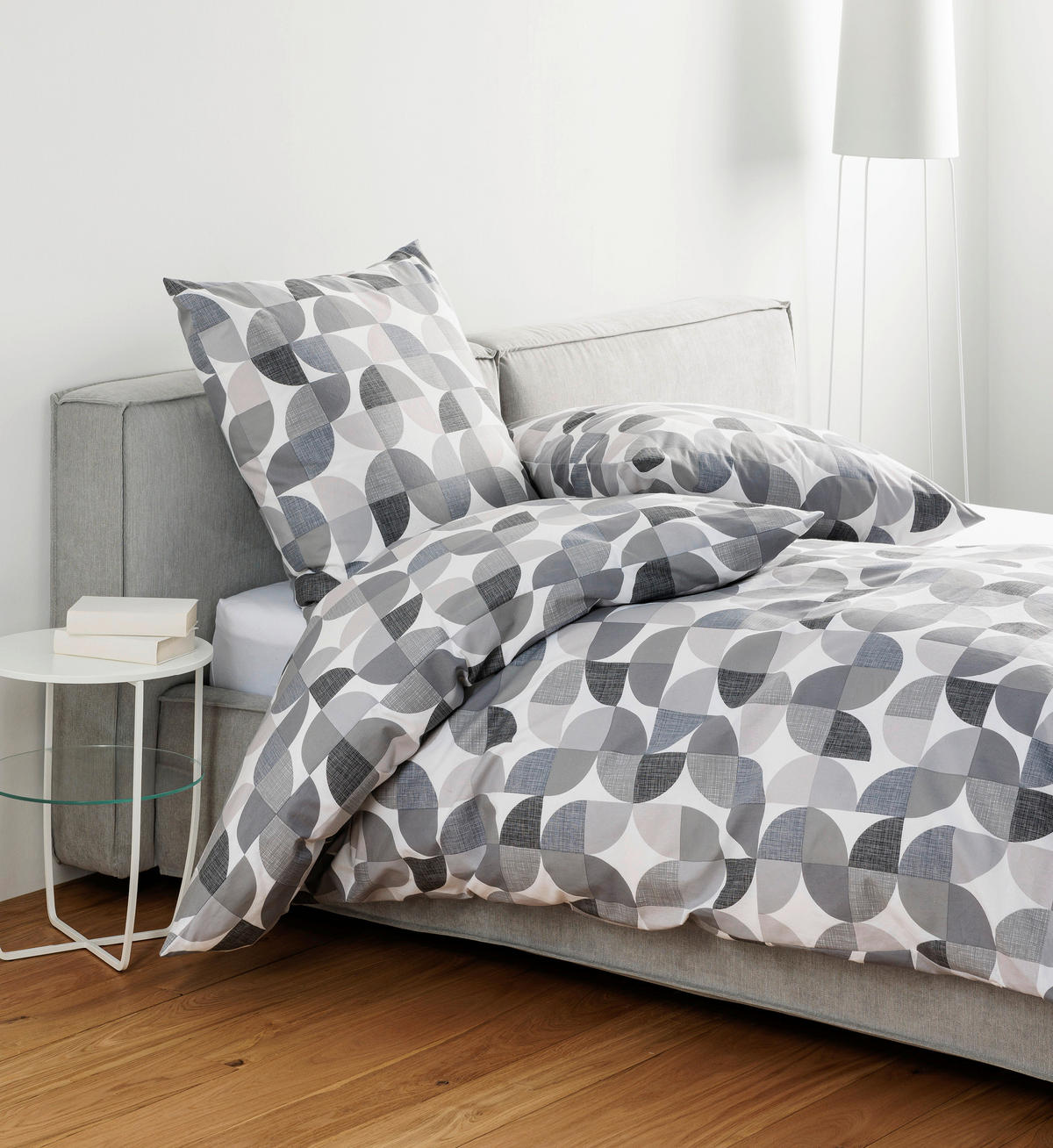 BETTWÄSCHE Biber 135/200 cm  - Grau, Design, Textil (135/200cm) - Janine