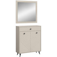 GARDEROBE 2-teilig  in 80/190/35 cm  - Design, Glas/Holzwerkstoff (80/190/35cm) - MID.YOU