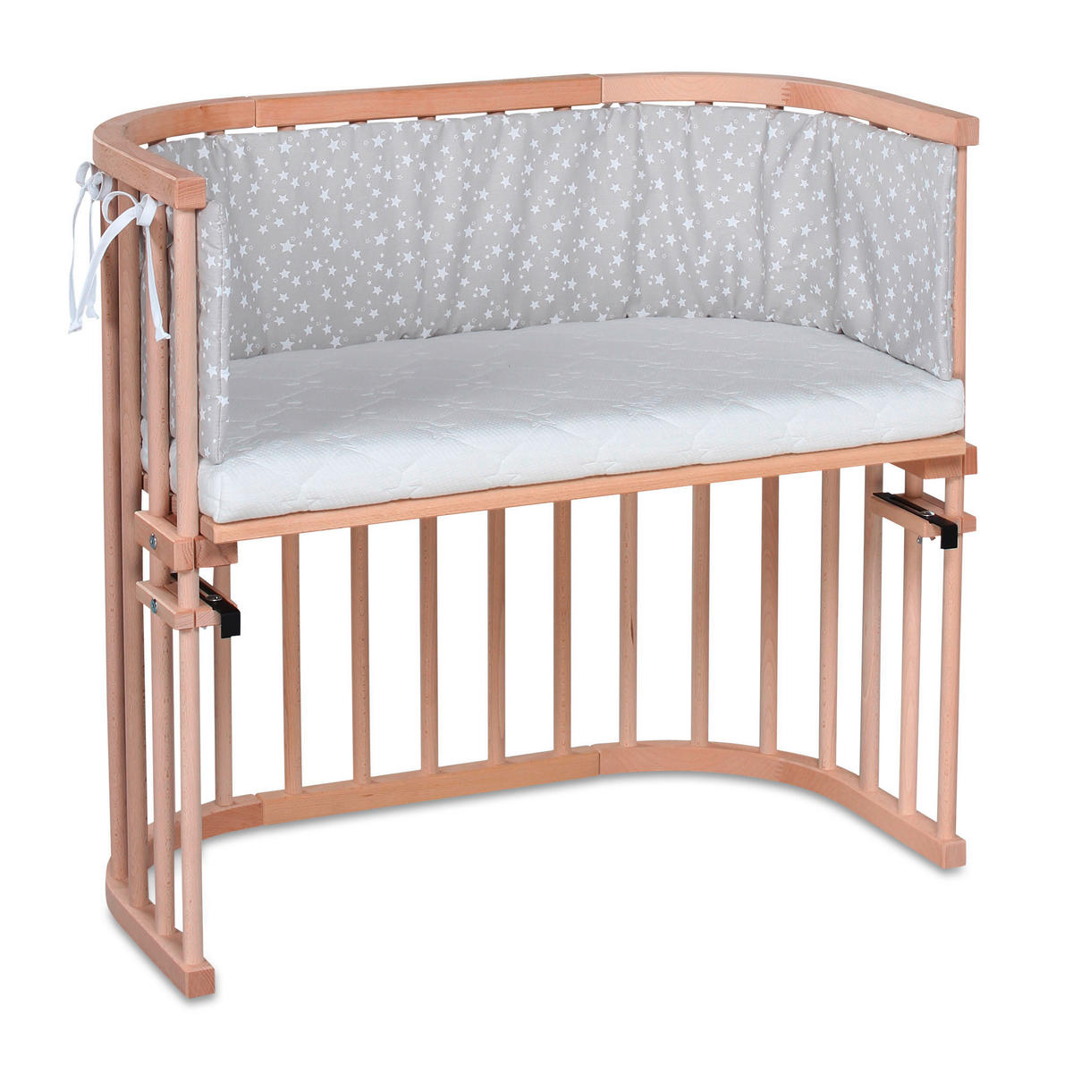 BEISTELLBETT Babybay Original 87/46/79 cm  - Naturfarben, Basics, Holz (87/46/79cm) - Babybay