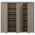 SCHUHSCHRANK  in 109,2/99,1/34,9 cm  - Taupe/Grau, MODERN, Holzwerkstoff/Kunststoff (109,2/99,1/34,9cm) - Carryhome