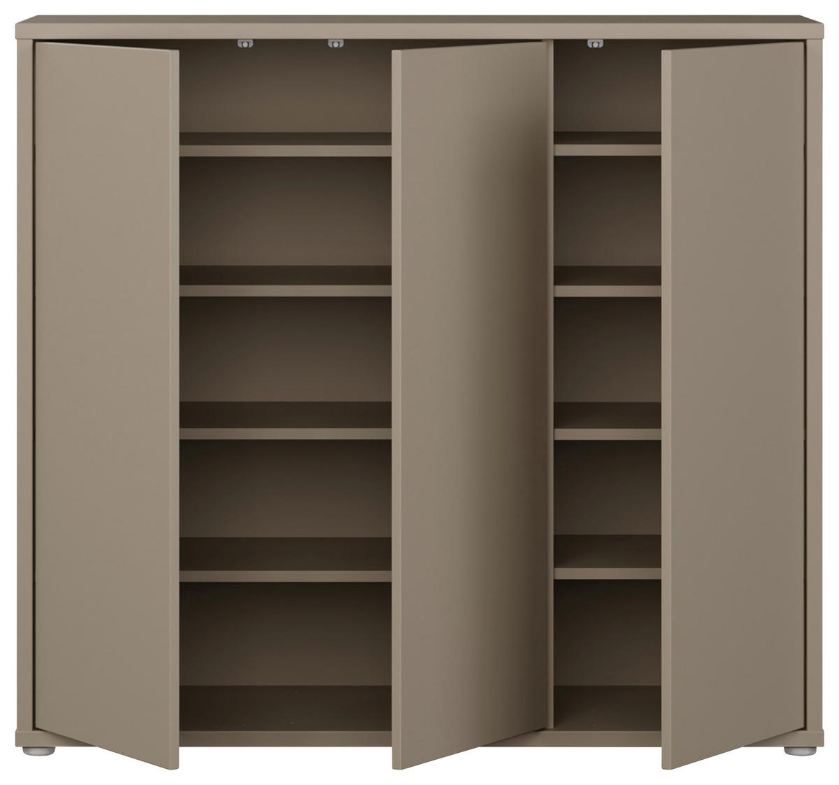 SCHUHSCHRANK  in 109,2/99,1/34,9 cm  - Taupe/Grau, MODERN, Holzwerkstoff/Kunststoff (109,2/99,1/34,9cm) - Carryhome