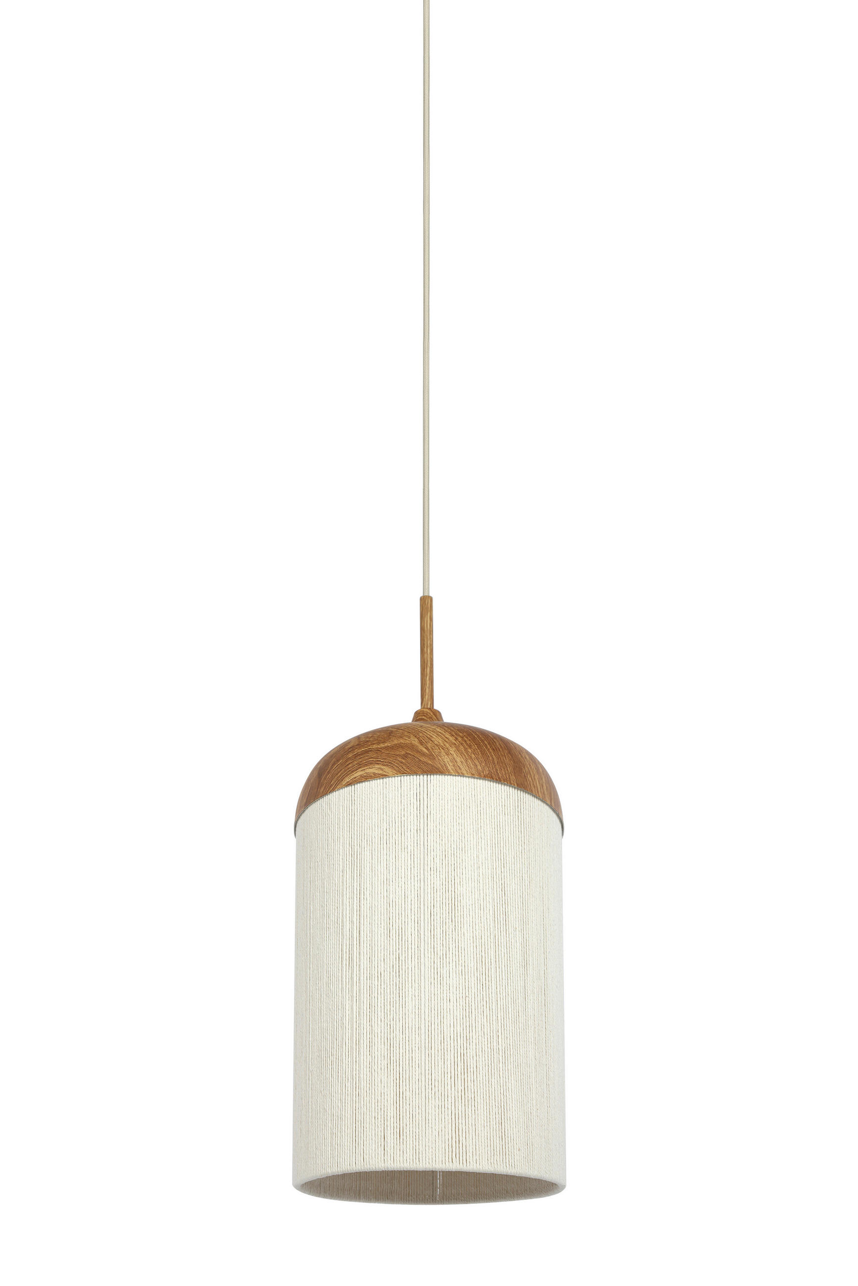 HÄNGELEUCHTE Dania 27,5/52/27,5 cm   - Creme, Design, Kunststoff/Textil (27,5/52/27,5cm) - Light & Living