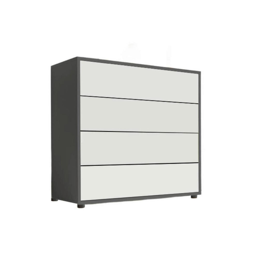 Thumbnail - Mid.you Sideboard, Anthrazit, Weiß, Holzwerkstoff, 5 Fächer, 6 Schublade(n) Schubladen, 263.5x86x33 cm, Made in Germany,...