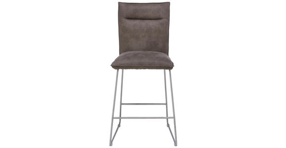 TRESENSTUHL in Schlammfarben, Edelstahlfarben - Schlammfarben/Edelstahlfarben, Design, Textil/Metall (56/98/62cm) - Valnatura