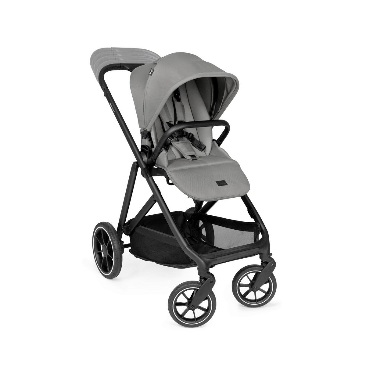 GESCHWISTERWAGEN Grow N Care  - Dunkelgrau/Schwarz, Basics, Textil/Metall (109/60/107-115cm) - Hauck