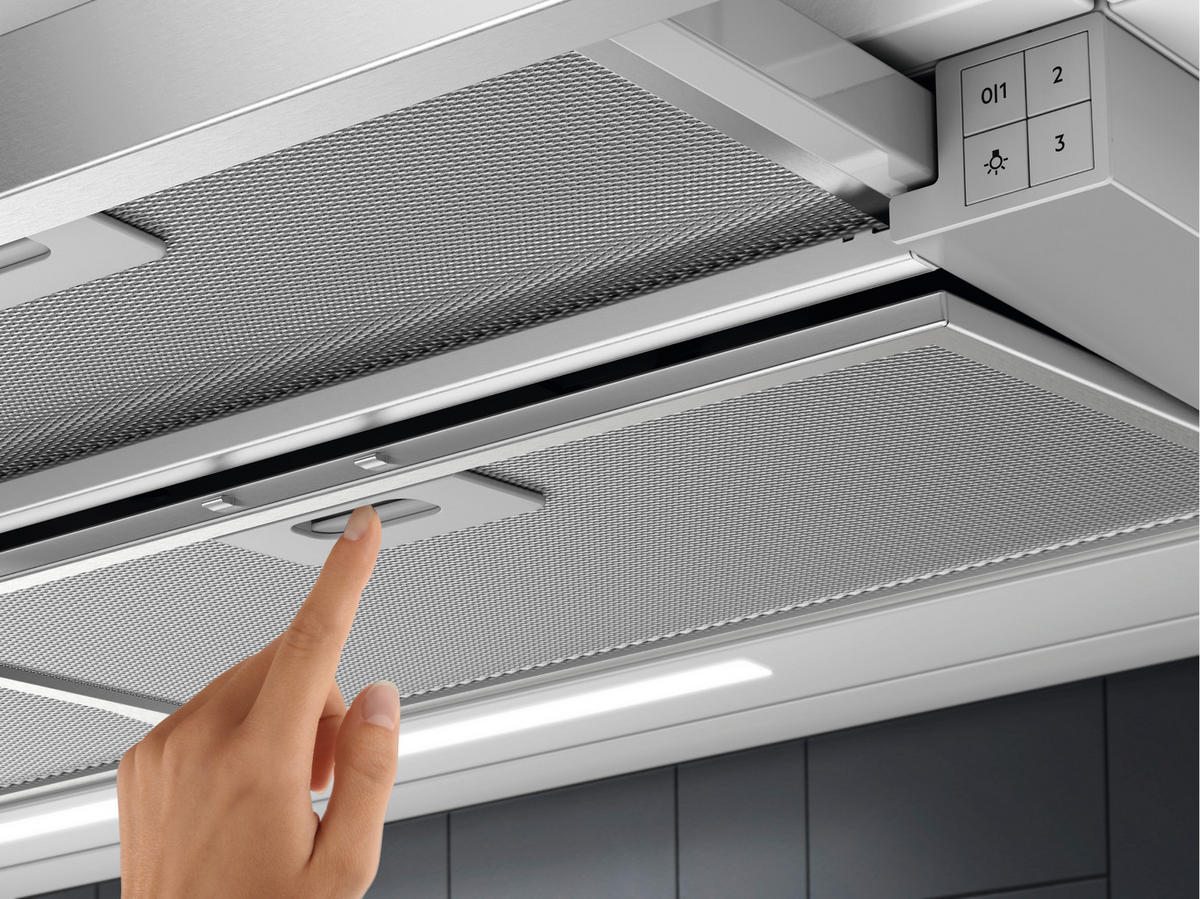 DUNSTABZUGSHAUBE LFP419X  - Silberfarben, Basics, Metall (89,8/39,5/30,0cm) - Electrolux