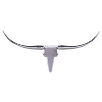 WANDDEKO Metall  - Silberfarben, MODERN, Metall (125/60/10cm) - MID.YOU