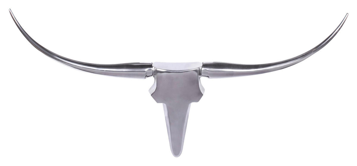 WANDDEKO Metall  - Silberfarben, MODERN, Metall (125/60/10cm) - MID.YOU