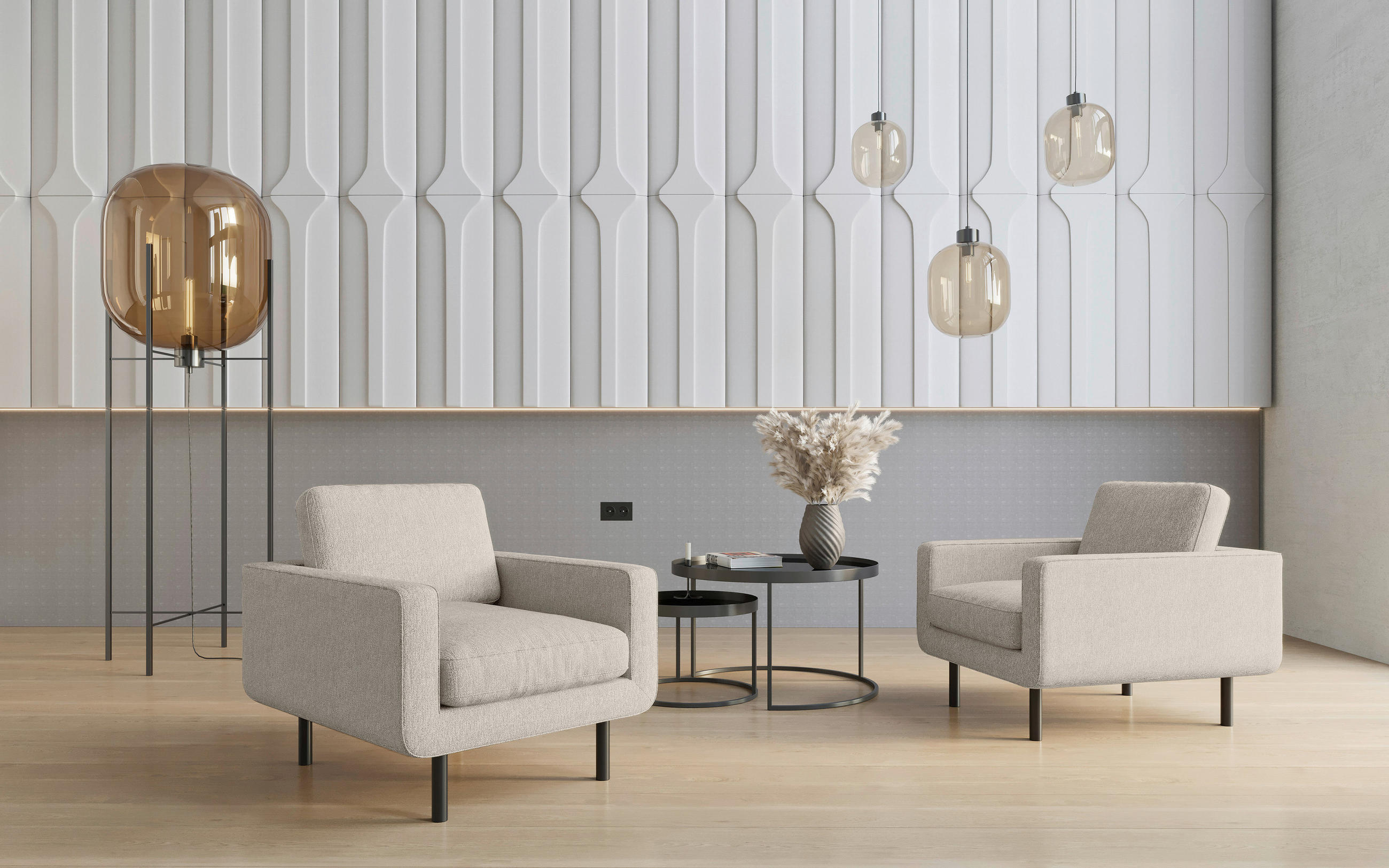 FAUTEUIL in Flachgewebe Beige  - Edelstahlfarben/Beige, Design, Textil/Metall (70/80/92cm) - Livetastic