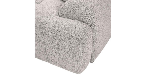 Ecksofa mit Funktion Grau Flachgewebe Zierkissen, Rückenkissen, Bettkasten, Schlaffunktion, Rücken echt, Liegefläche im Originalstoff  - Schwarz/Grau, KONVENTIONELL, Kunststoff/Textil (190/277cm) - Carryhome
