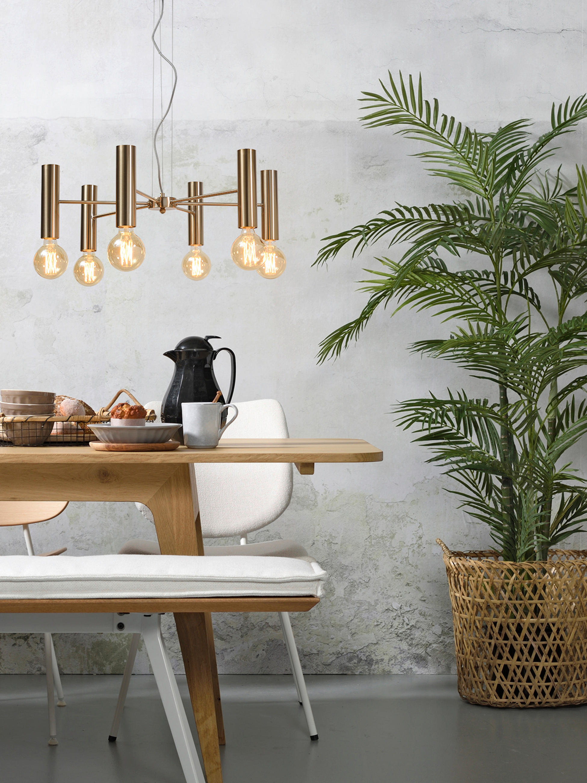 KRONLEUCHTER 68,5/20/68,5 cm - Goldfarben, Design, Metall (68,5/20/68,5cm) - It's about Romi