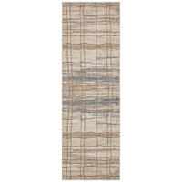 LÄUFER 80/200 cm Terrain  - Blau/Creme, Basics, Kunststoff/Textil (80/200cm)