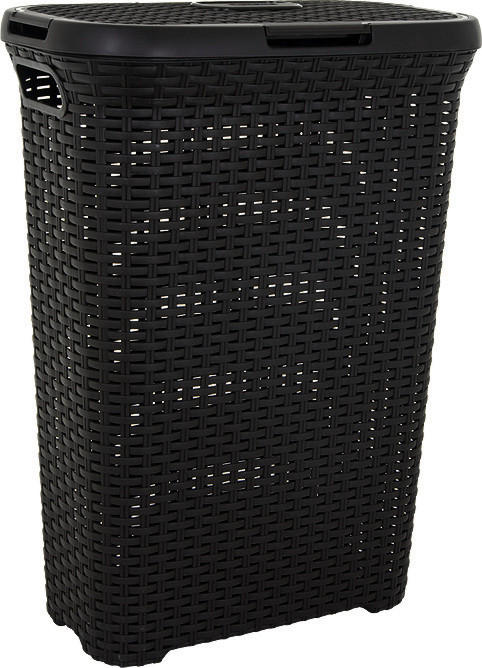 KÔŠ NA BIELIZEŇ, hnedá - hnedá, Basics, plast (44.7/61.5/26.5cm)