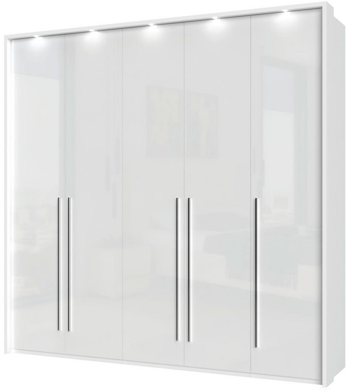 ORMAR SA KLASIČNIM VRATIMA bela, bela visoki sjaj  232/226/60 cm  - bela visoki sjaj/bela, Dizajnerski, pločasti materijal/plastika (232/226/60cm)