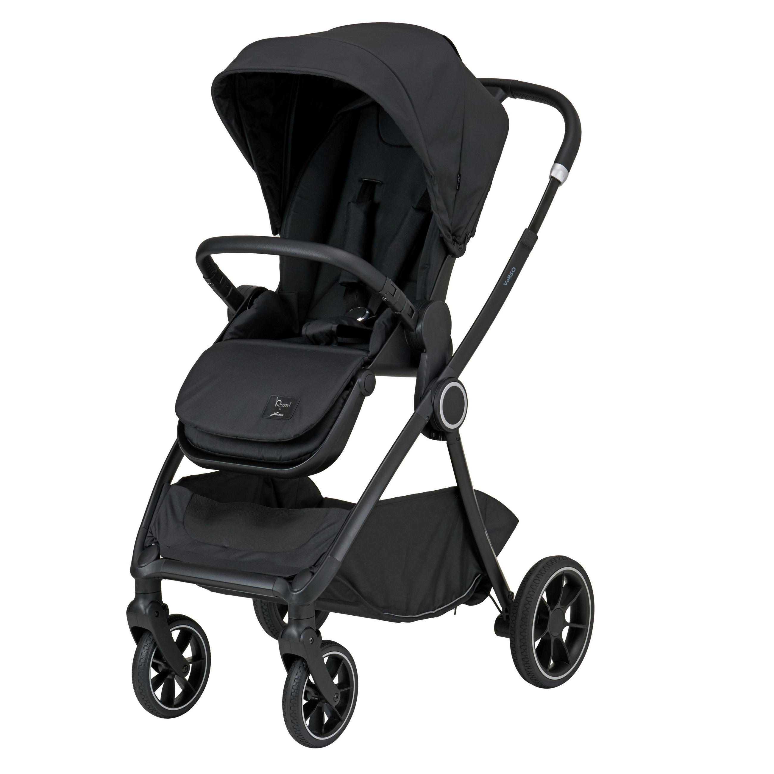 KOMBIKINDERWAGEN Verso Plus  - Schwarz, Basics, Textil (86/62,5/108cm) - Hartan
