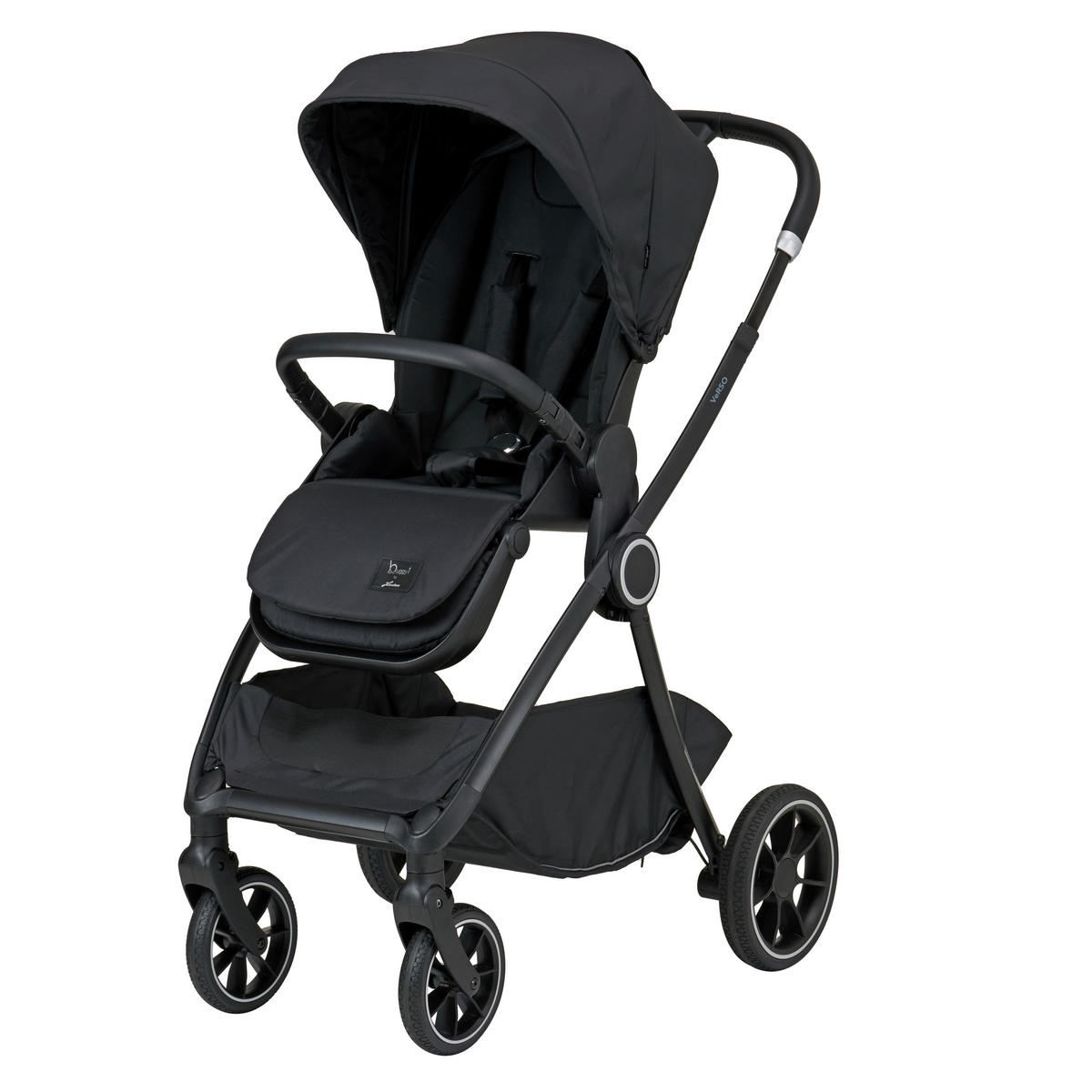 KOMBIKINDERWAGEN Verso Plus  - Schwarz, Basics, Textil (86/62,5/108cm) - Hartan