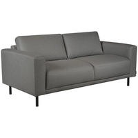 2,5-SITS SOFFA i grå  - svart/grå, Design, metall/trä (183/78/90cm) - Pure Home Comfort