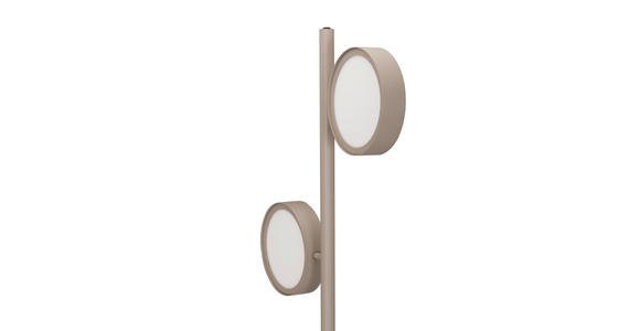 LED-STEHLEUCHTE Bellevue 43/28/162 cm   - Sandfarben, Design, Metall (43/28/162cm) - Dieter Knoll
