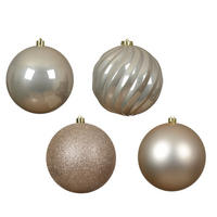 CHRISTBAUMKUGEL-SET  - Perlmutt (14,00/14,00/14,00cm) - X-Mas