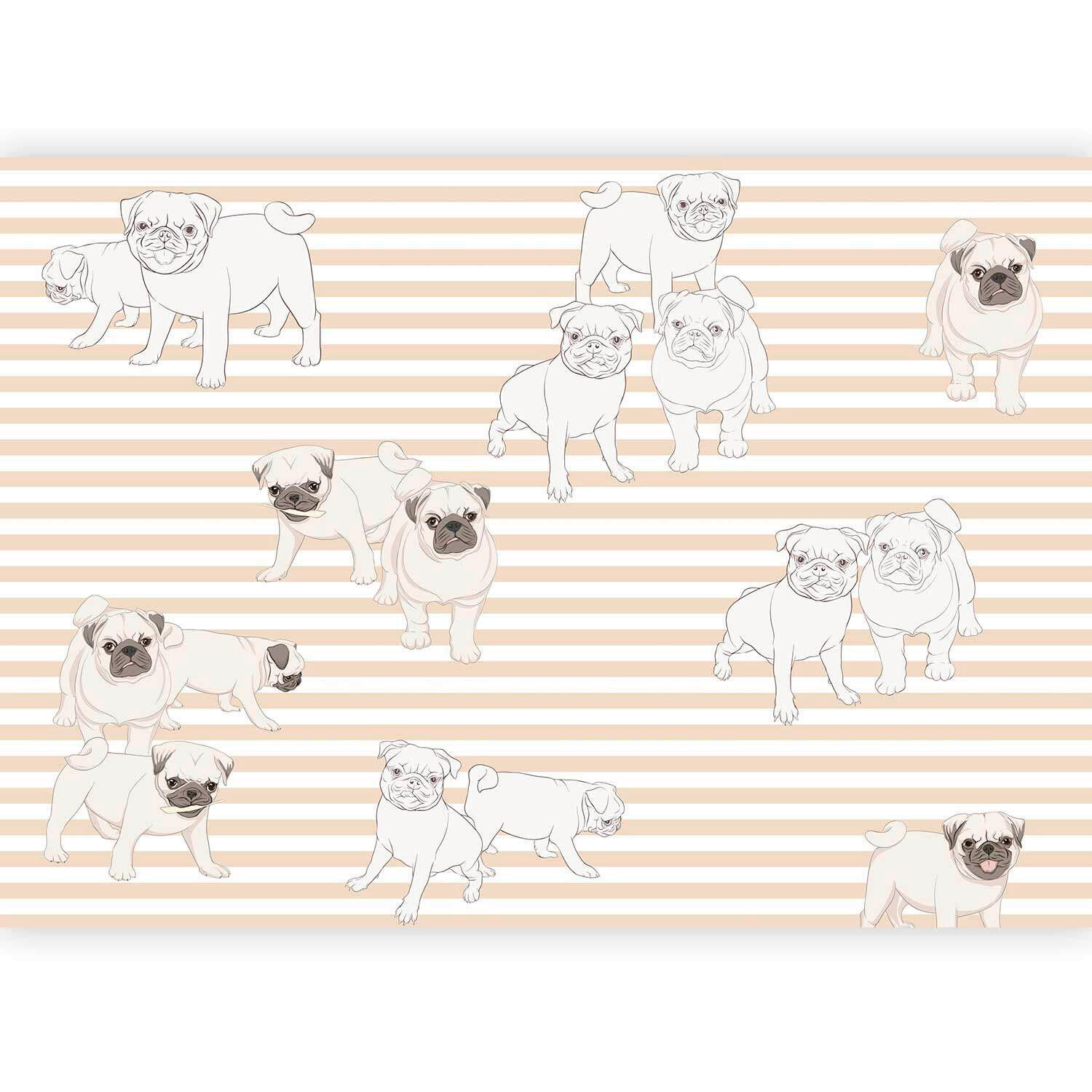 FOTOTAPET 400/280 cm  - vit/beige, Lifestyle, textil (400/280cm) - artgeist