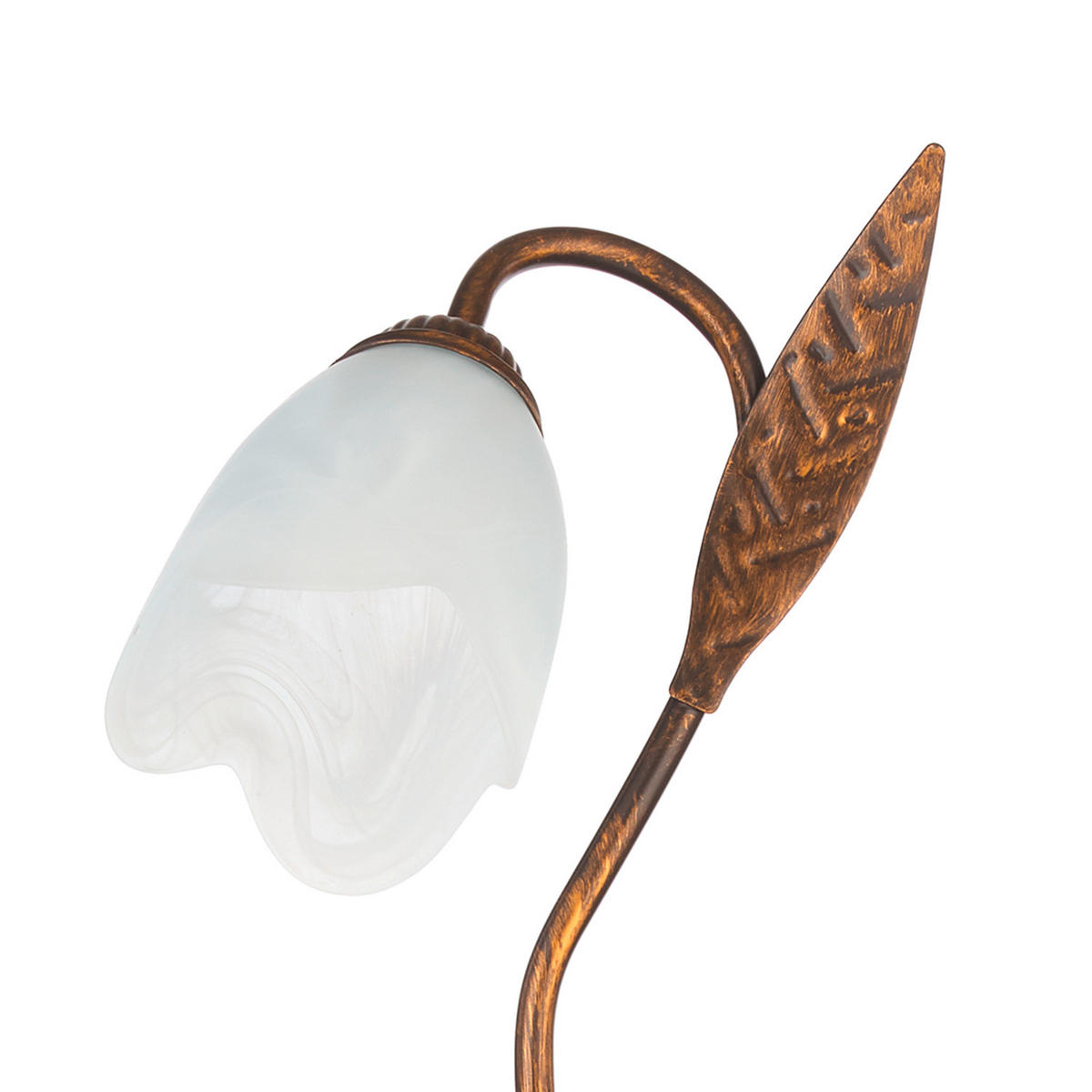 DECKENLEUCHTE 55/40/18 cm   - Bronzefarben, KONVENTIONELL, Glas/Metall (55/40/18cm)