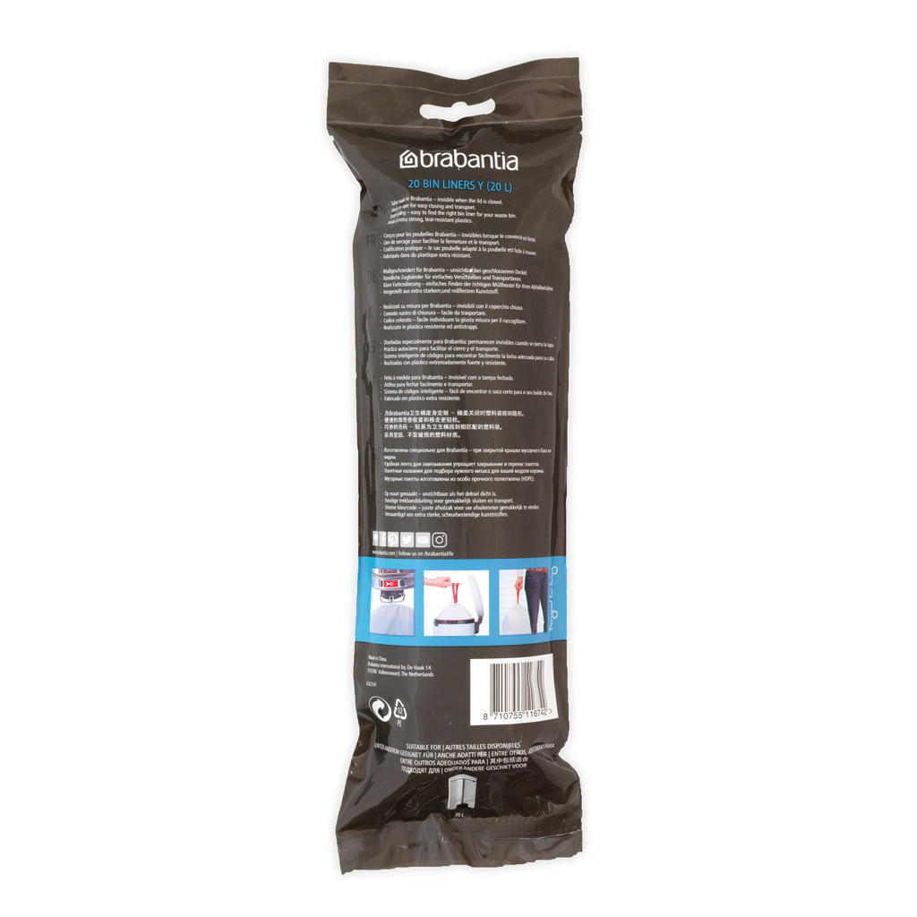 PYTEL NA ODPADKY  20 l - Design, plast (41,2/54,5/0,1cm) - Brabantia