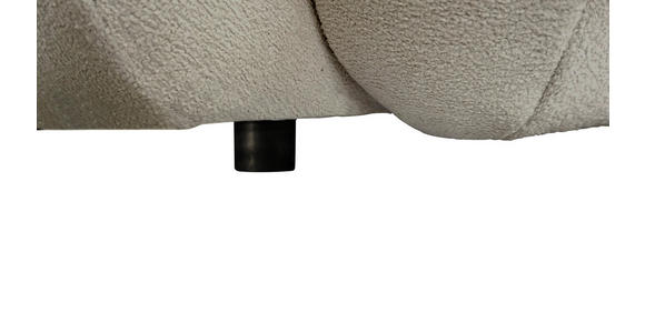 BIGSOFA  in Webstoff Hellgrau  - Hellgrau/Schwarz, KONVENTIONELL, Kunststoff/Textil (243/90,5/130cm) - Ambia Home