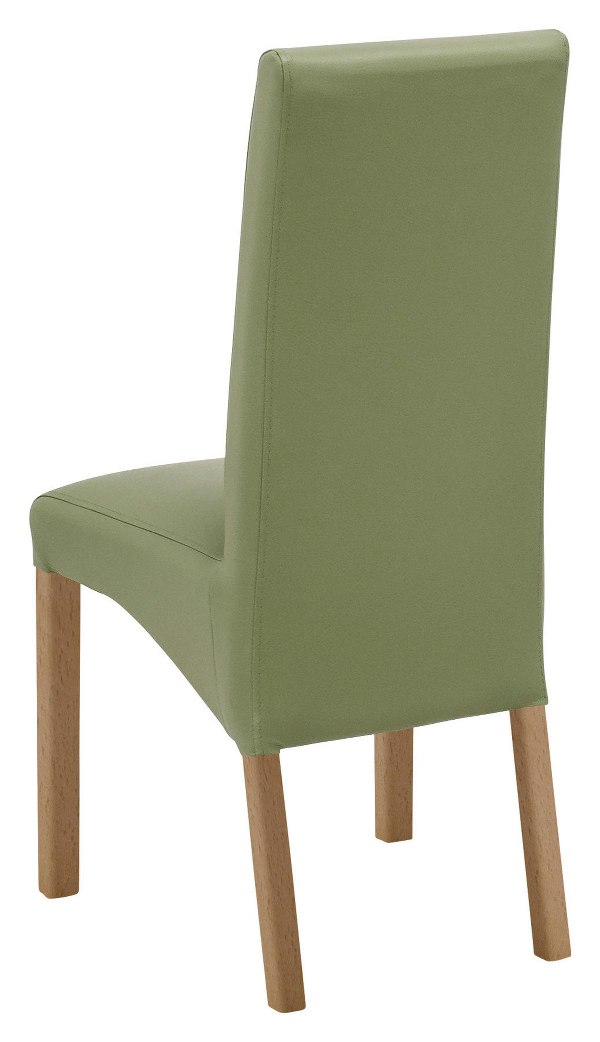 STUHL  in Lederlook Textil  - Dunkelgrün/Buchefarben, KONVENTIONELL, Holz/Textil (47/102/57cm) - Carryhome