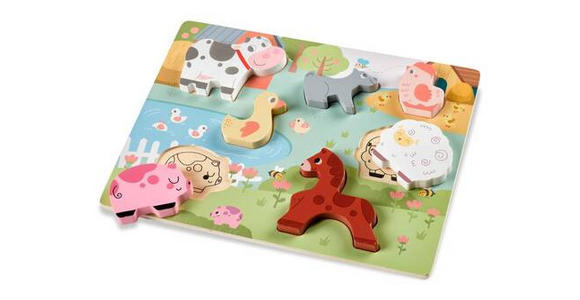 PUZZLE - Multicolor, Basics, Holzwerkstoff (22,5/30cm) - My Baby Lou