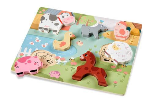 PUZZLE - vícebarevná, Basics, kompozitní dřevo (22,5/30cm) - My Baby Lou