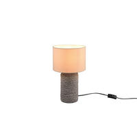 STONA LAMPA Mala  - braon/bež, Prirodno, tekstil/keramika (22/38cm)