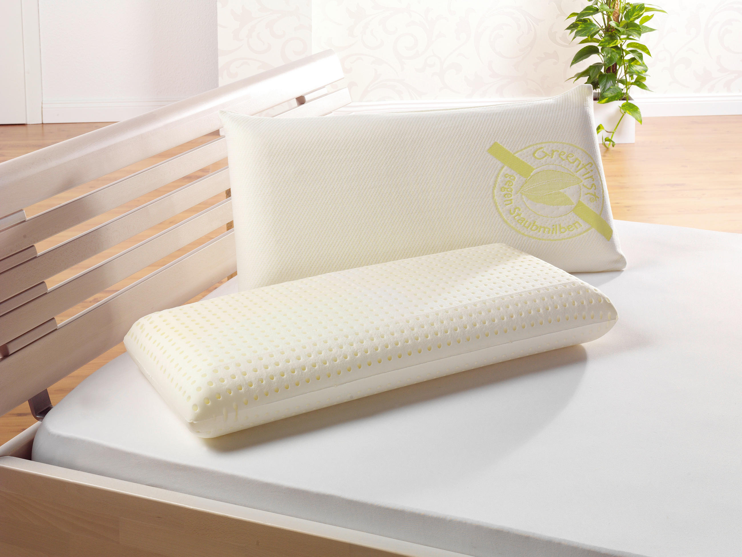NACKENSTÜTZKISSEN 40/80 cm  - Weiß/Grün, Basics, Textil (40/80cm) - FAN