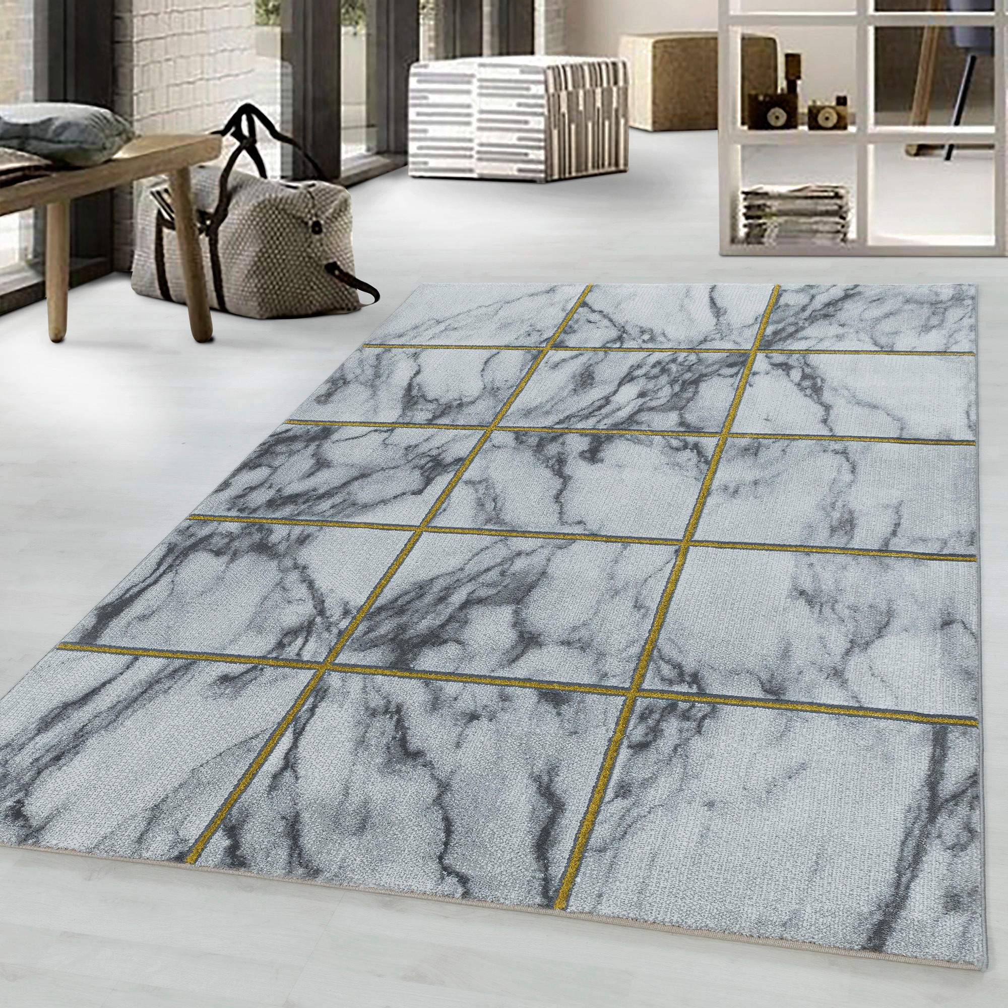 WEBTEPPICH 200/290 cm Naxos 3816 gold Goldfarben  - Goldfarben, Design, Textil (200/290cm) - Novel