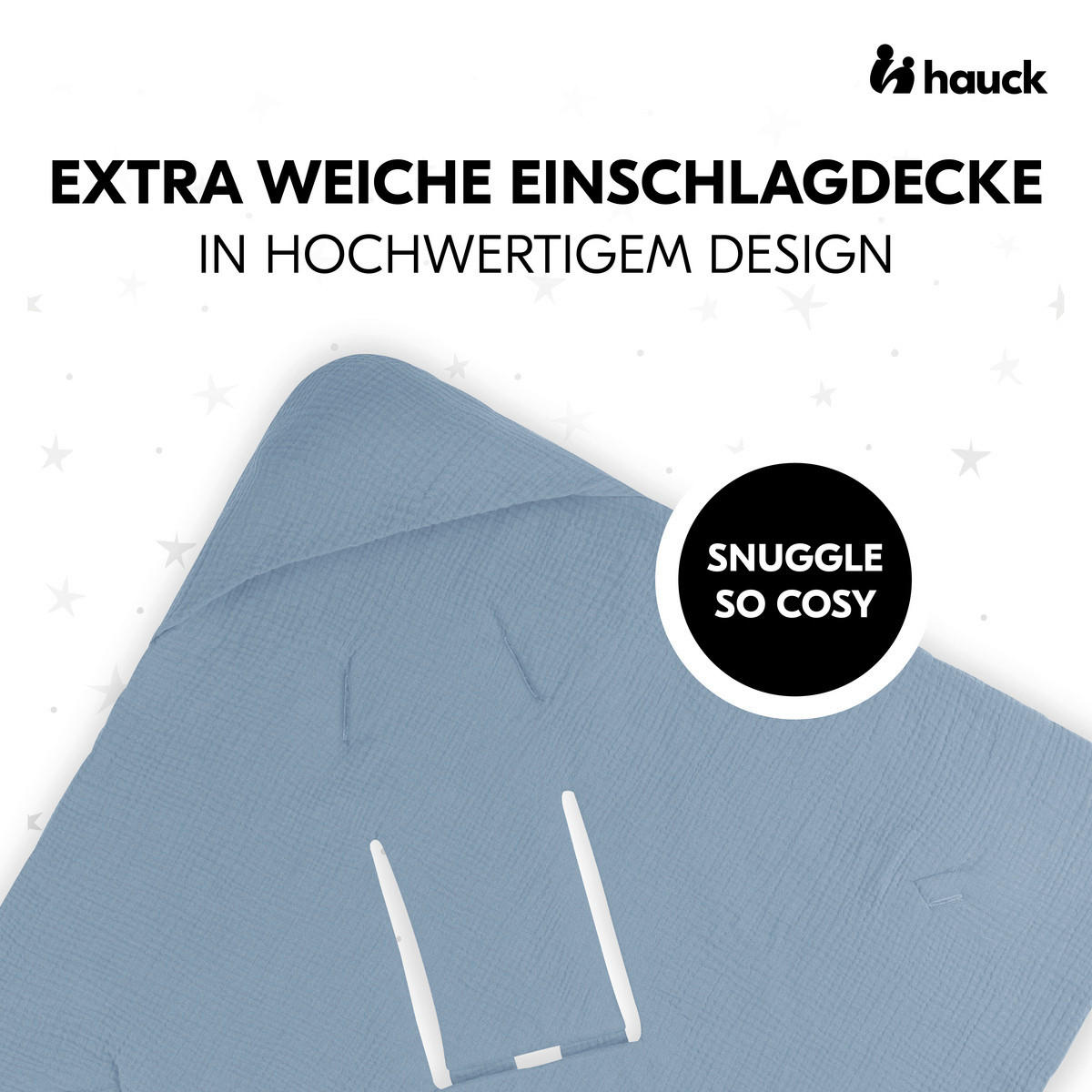 EINSCHLAGDECKE Snuggle so Cosy      - Hellblau, Basics, Textil (75/0,6/75cm) - Hauck