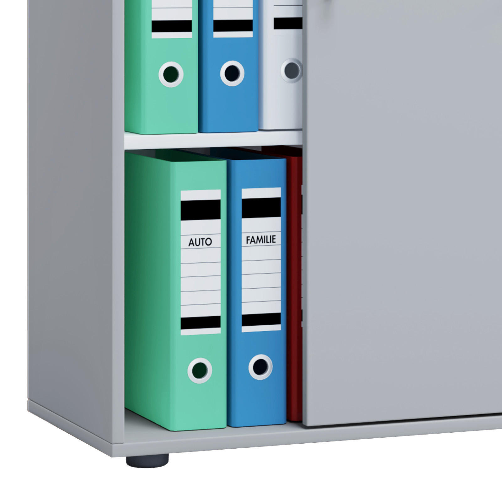 AKTENSCHRANK Grau  - Grau, Basics, Holzwerkstoff (70/111/37cm) - MID.YOU