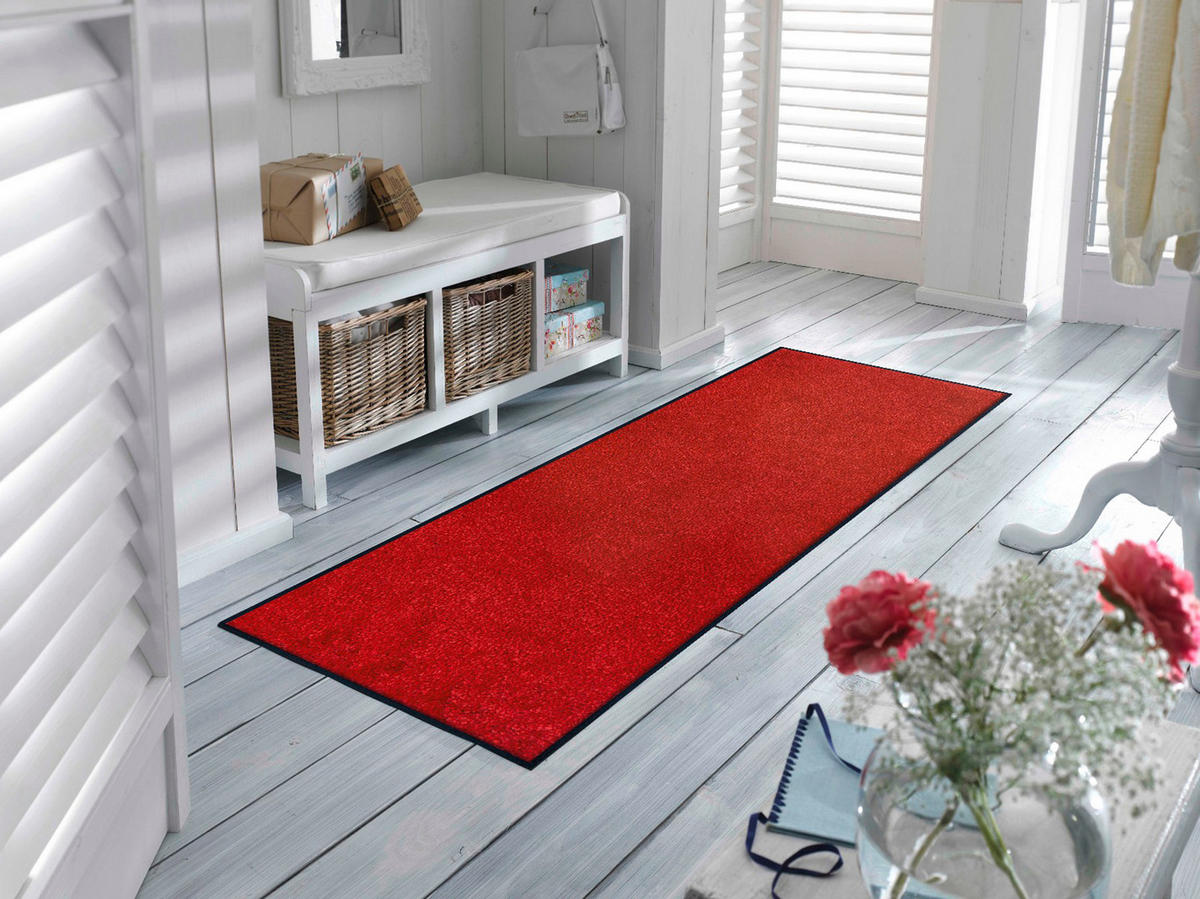 TEKAČ  Regal Red     60/180 cm    potiskano  rdeča  - rdeča, Konvencionalno, umetna masa/tekstil (60/180cm) - wash+dry