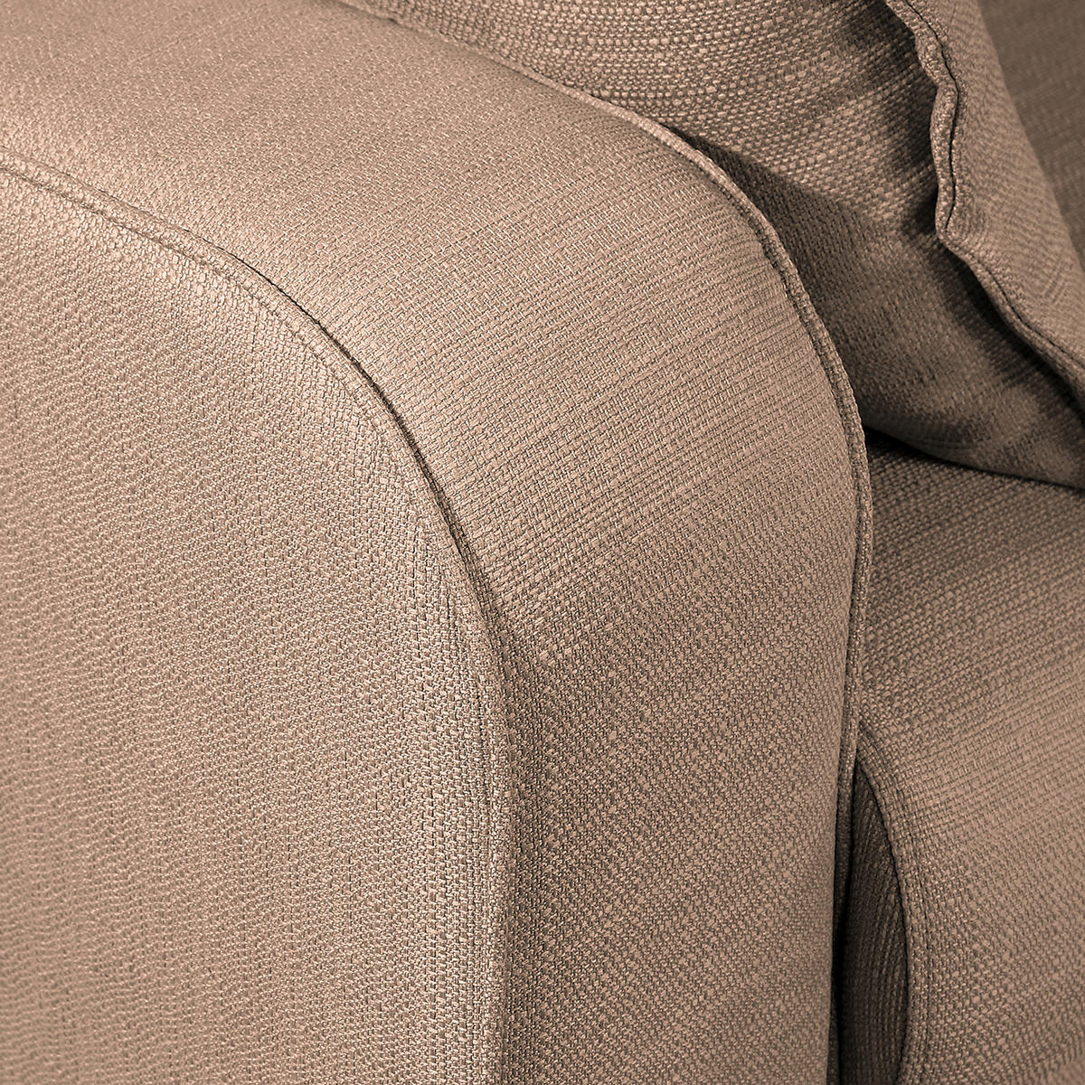 ECKSOFA Beata Cappuccino Mikrofaser  - Wengefarben/Cappuccino, Design, Holz/Textil (230/150cm) - Livetastic
