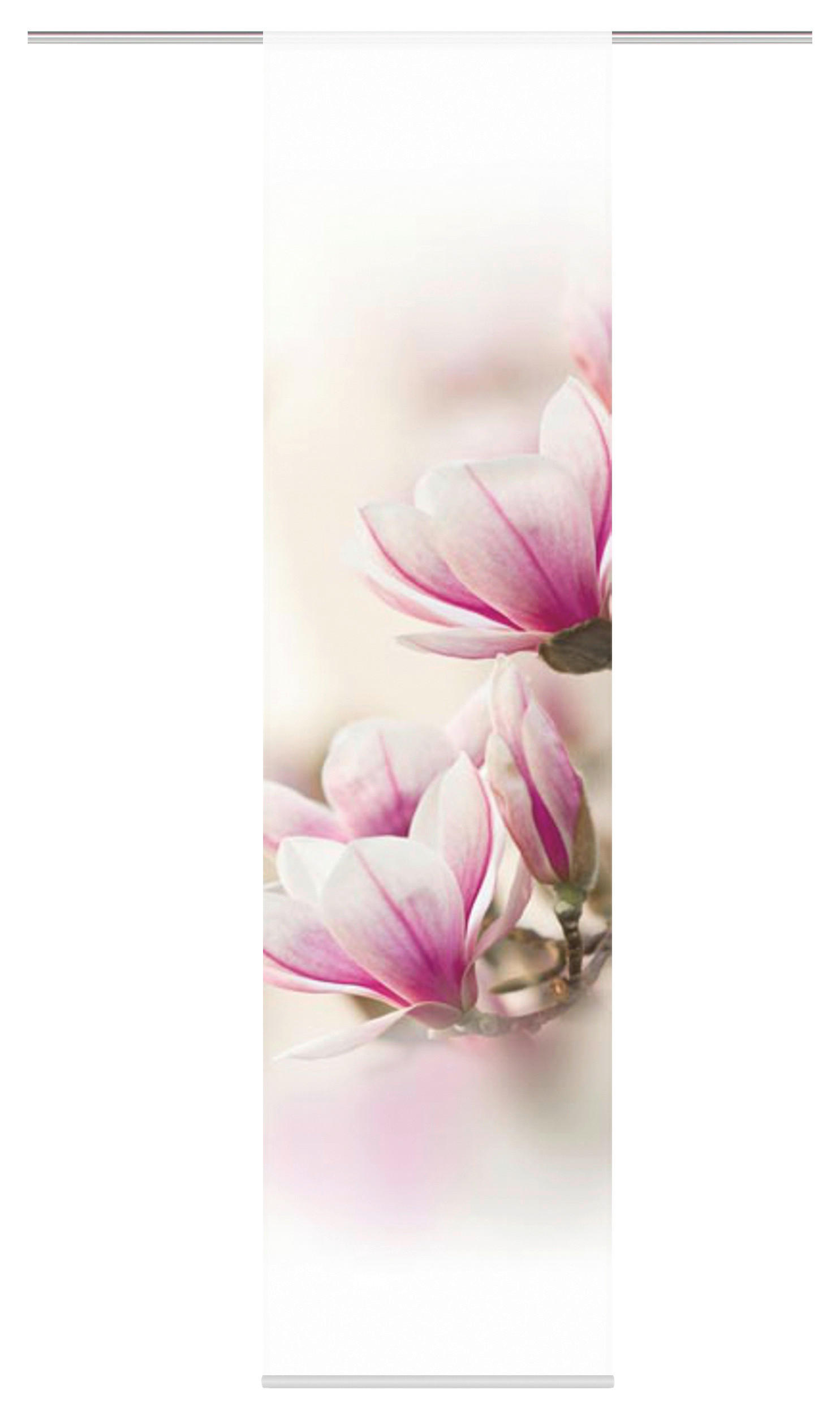 Vorhang Mit Paneelwagen Magnene 60x245 Cm Rosa/weiß