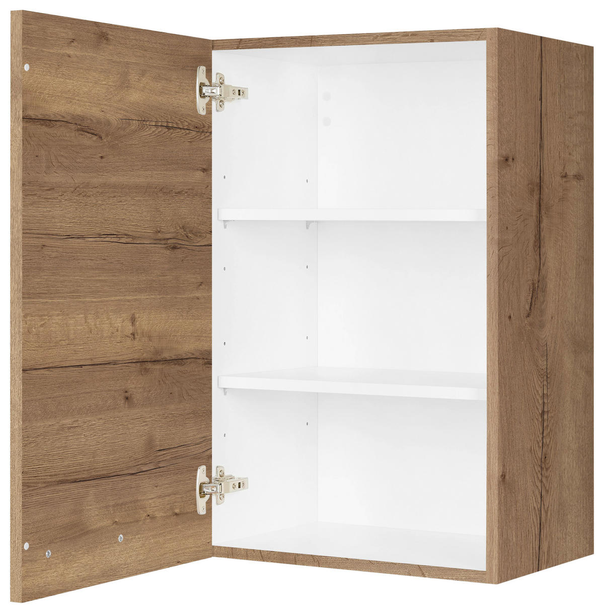 KÜCHENOBERSCHRANK 45/72/35 cm  in Eiche dunkel  - Eiche dunkel/Schwarz, MODERN, Holzwerkstoff/Metall (45/72/35cm) - Nobilia