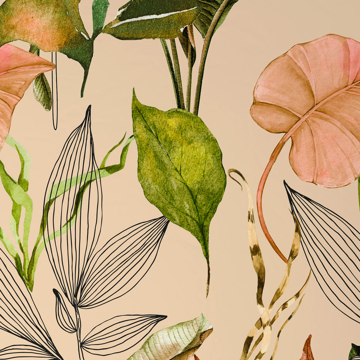 BETTWÄSCHESET CUBY Satin 160/210 cm  50 cm/70 cm  - Grün, Konventionell, Textil (160/210cm) - Novel