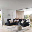 ECKSOFA in Struktur Schwarz  233/313 cm  - Schwarz, Design, Kunststoff/Textil (233/313cm) - Emilio Belluti