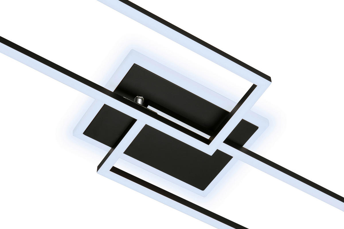 LED PLAFONJERA  - crna, Osnovno, metal/plastika (120/28/8cm)