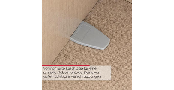 SCHWEBETÜRENSCHRANK 180/223/68 cm 2-türig Weiß, Eichefarben, Chromfarben  - Chromfarben/Eichefarben, Design, Glas/Holz (180/223/68cm) - Novel